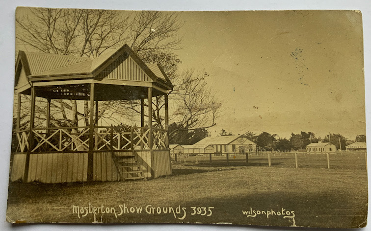 early 1900s New Zealand Wilson photograph postcard Masterton Show Grounds